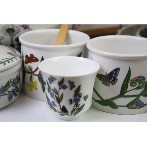 97 - Collection of Portmeirion Botanic Garden ceramics to include tazza, four mugs, two tart dishes, two ... 