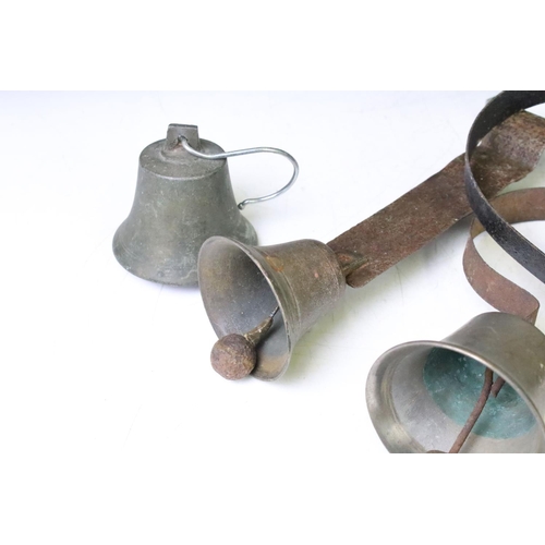 340 - Group of six late 19th / early 20th C bells to include servants bells