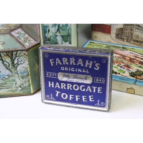 341 - Collection of seven vintage tins `