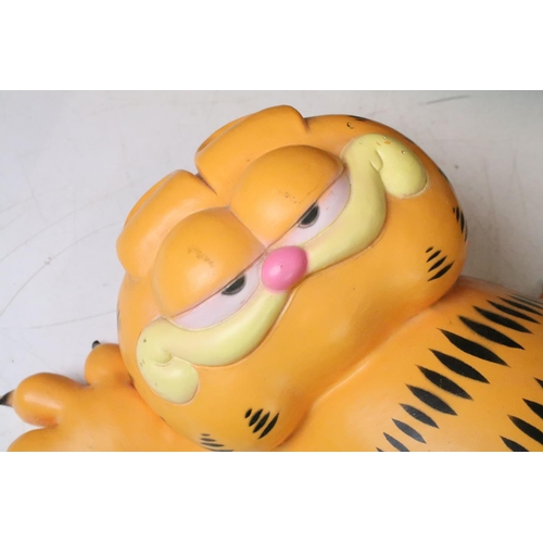 380A - 1980's Garfield plastic wall light, approx 45cm tall