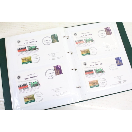 413 - Collection of stamps and first day covers to include four partially filled albums of first day cover... 