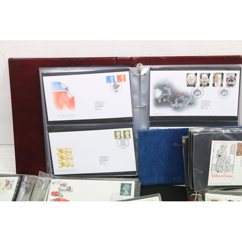 414 - Seven albums of first day covers covering a wide range of subjects dating from 1960s to the 1990s, a... 