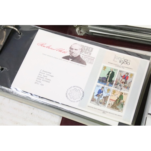 414 - Seven albums of first day covers covering a wide range of subjects dating from 1960s to the 1990s, a... 