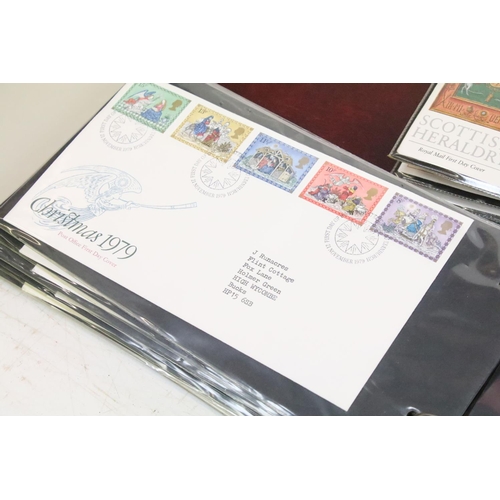 414 - Seven albums of first day covers covering a wide range of subjects dating from 1960s to the 1990s, a... 