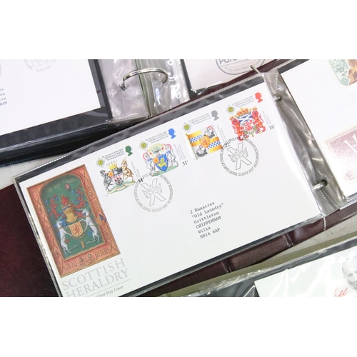 414 - Seven albums of first day covers covering a wide range of subjects dating from 1960s to the 1990s, a... 