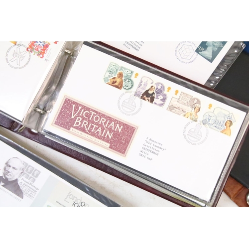 414 - Seven albums of first day covers covering a wide range of subjects dating from 1960s to the 1990s, a... 