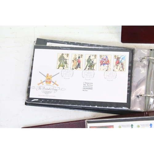 414 - Seven albums of first day covers covering a wide range of subjects dating from 1960s to the 1990s, a... 