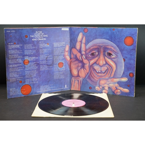 4 - Vinyl - King Crimson In The Court Of The Crimson King original UK pressing on Island Records ILPS 91... 