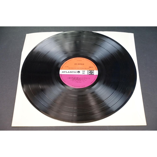 5 - Vinyl - Led Zeppelin I LP on Atlantic Records 588171. Version 8 orange sleeve lettering, plum labels... 