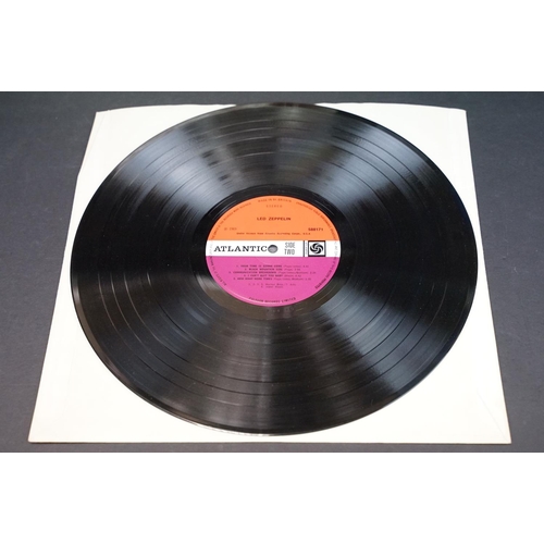 5 - Vinyl - Led Zeppelin I LP on Atlantic Records 588171. Version 8 orange sleeve lettering, plum labels... 