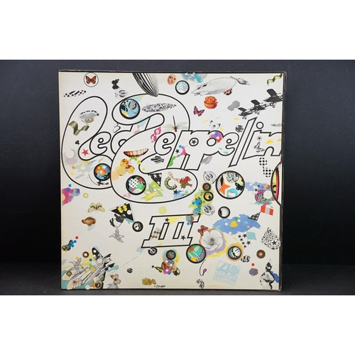 6 - Vinyl - Led Zeppelin III LP on Atlantic Records 2401-002. Original UK 1970, with plum labels, fully-... 