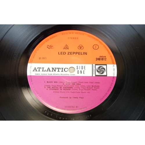 7 - Vinyl - Led Zeppelin IV LP on Atlantic Records, 2401012. UK 1971 5th version, B-side has title wrong... 