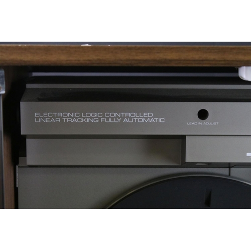 879 - Stereo equipment - Mitsubishi MC-8000 Music Centre featuring linear tracking upright turntable.