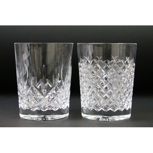 36 - Group of six Waterford Crystal tumblers, featuring a Lismore pattern example, measure approx 11cm ta... 