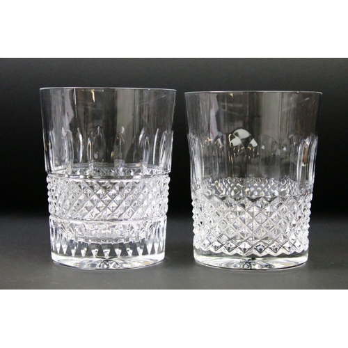 36 - Group of six Waterford Crystal tumblers, featuring a Lismore pattern example, measure approx 11cm ta... 