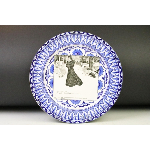 63 - Royal Doulton 'Gibson Girl' ceramic plate with transfer printed scene 'She Finds that Exercise Does ... 