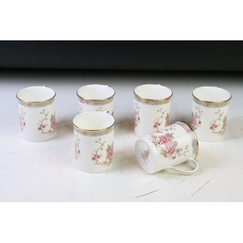 94 - Royal Doulton Canton pattern tea service to include six tea cups and saucers, six coffee cups and sa... 