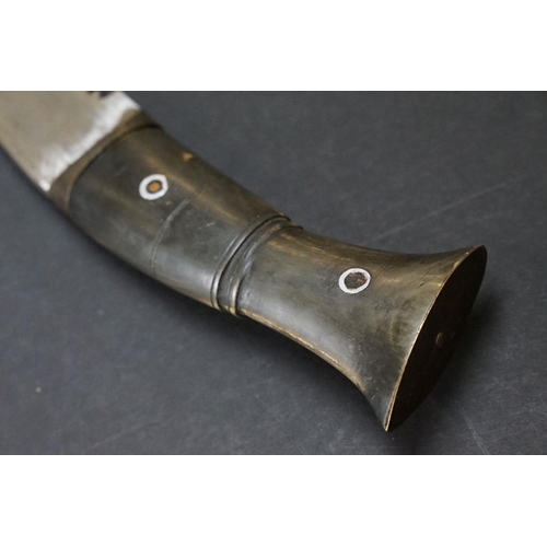 209 - Nepalese Kukri Knife in leather scabbard