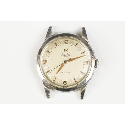 289 - A collection of eight vintage mainly mechanical wristwatches to include Talis, Services, Cyma, Excal... 