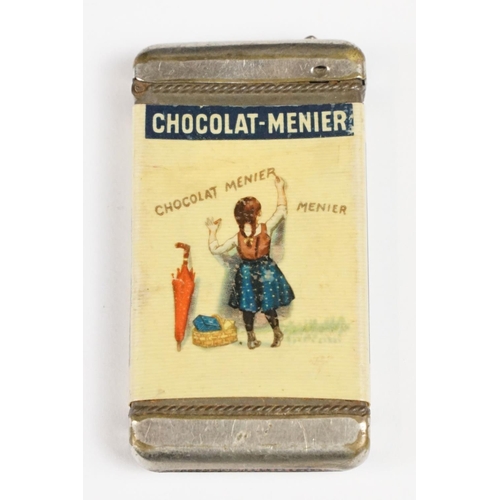 292 - An early to mid 20th century French chocolate advertising vesta case.