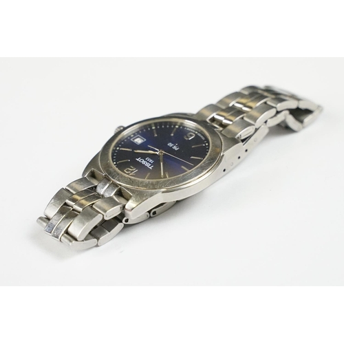 293 - A gents Tissot 1853 PR 50 Swiss made wristwatch, quartz movement, blue dial, date function to 3 o'cl... 