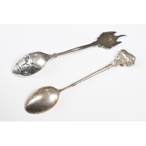 306 - Eight Collectors Spoons including Silver