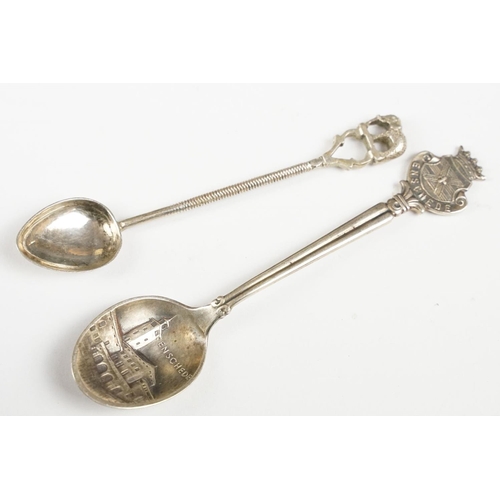 306 - Eight Collectors Spoons including Silver