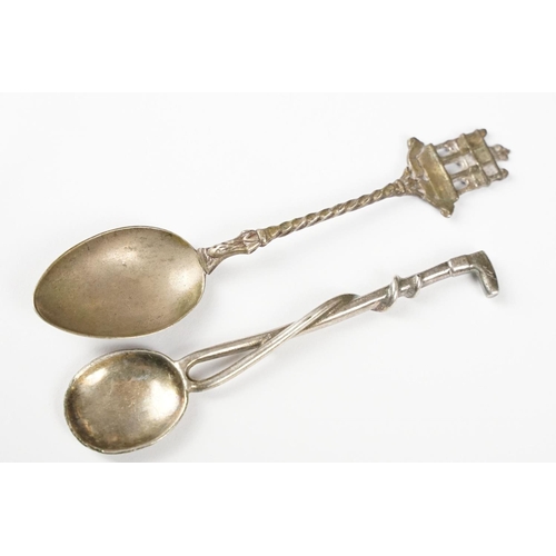 306 - Eight Collectors Spoons including Silver