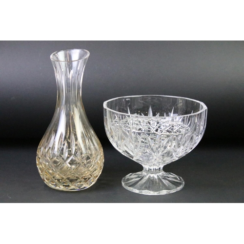 129 - Collection of 20th century cut crystal glassware to include Edinburgh Crystal & Stuart Crystal examp... 