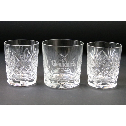 129 - Collection of 20th century cut crystal glassware to include Edinburgh Crystal & Stuart Crystal examp... 