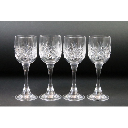 129 - Collection of 20th century cut crystal glassware to include Edinburgh Crystal & Stuart Crystal examp... 