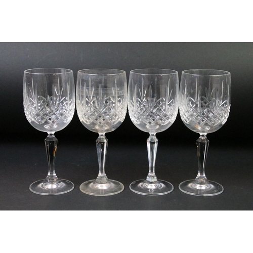 129 - Collection of 20th century cut crystal glassware to include Edinburgh Crystal & Stuart Crystal examp... 