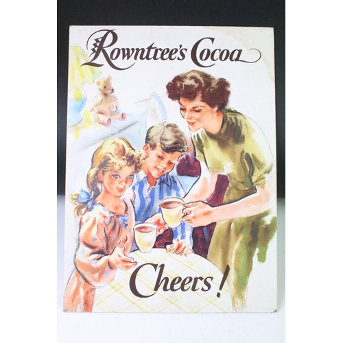 198 - Advertising - Two card shop display signs to include Rowntree's Cocoa and Hartley's Marmalade, large... 