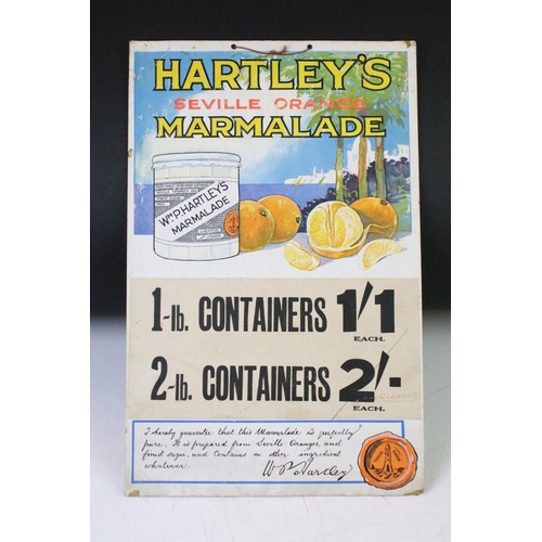 198 - Advertising - Two card shop display signs to include Rowntree's Cocoa and Hartley's Marmalade, large... 