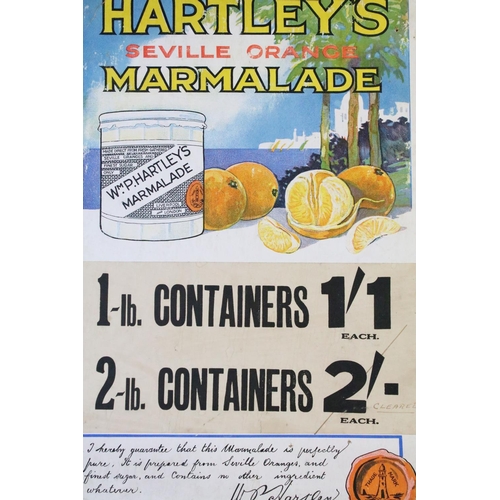 198 - Advertising - Two card shop display signs to include Rowntree's Cocoa and Hartley's Marmalade, large... 