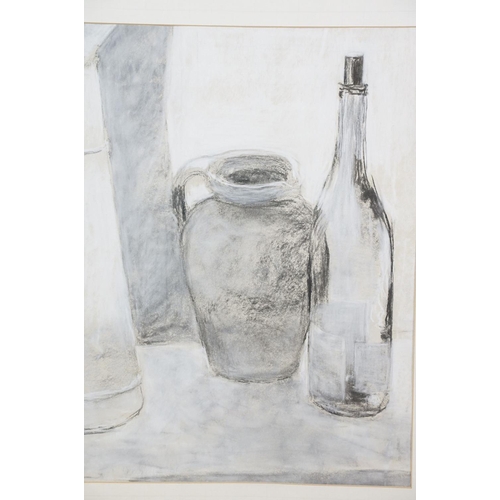 535 - Attributed to Penelope and Clifford Ellis, Three monochrome Charcoal Pictures on paper still life dr... 