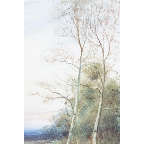 541 - Nora Robinson, Evening Essex, watercolour and gouache, inscribed and labelled verso with artist and ... 