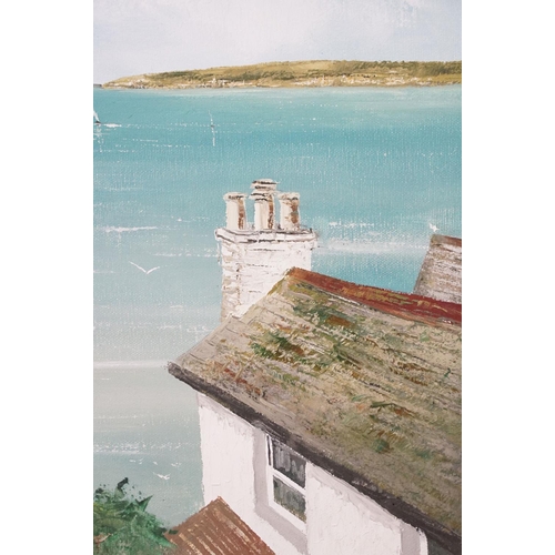 548 - Nigel Hallard (1936 - 2000), St Michael's Mount from Marazion, oil on canvas, signed lower left, 39.... 