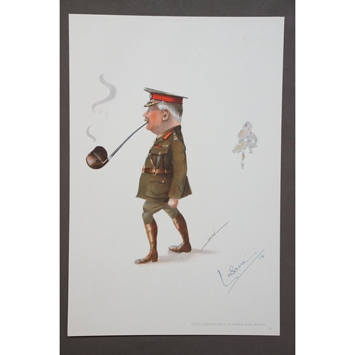 554 - Lester Howard Sacré (1892 - 1974), Sidelights by Sacré, set of caricatures of British military figur... 