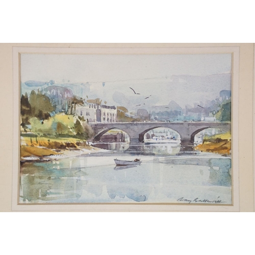 562 - Collection of pictures to include a watercolour painting by Ray Balkwill, print of a City of Bristol... 