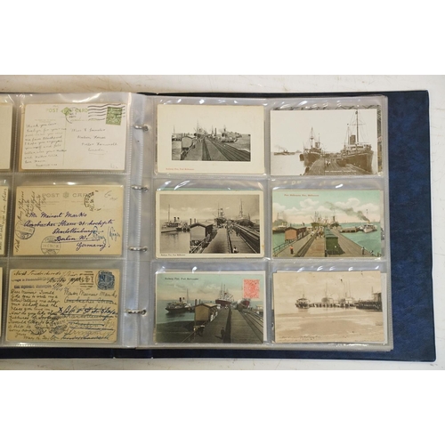 494 - Collection of early 20th century Australian / Australian-style postcards contained within two albums... 