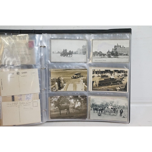 494 - Collection of early 20th century Australian / Australian-style postcards contained within two albums... 