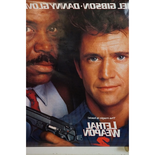 508 - A collection of late 20th century movie posters to include 'Legal Eagles', '9 1/2 Weeks' ...etc.