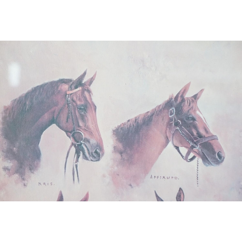 573 - Three limited edition equestrian related signed limited edition prints of horses to include 'Classic... 