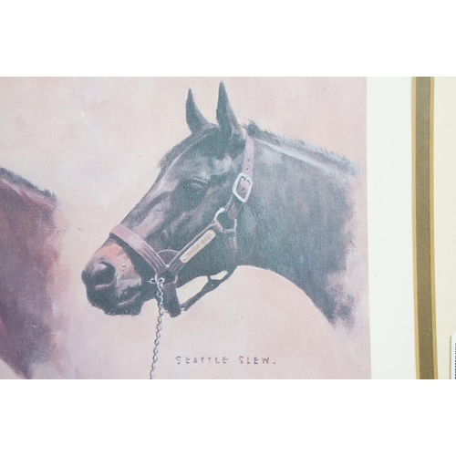 573 - Three limited edition equestrian related signed limited edition prints of horses to include 'Classic... 