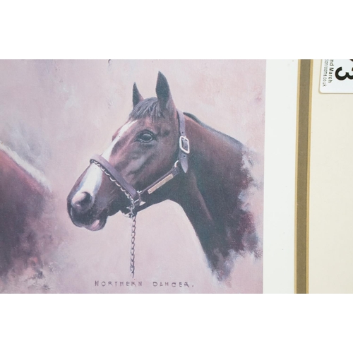 573 - Three limited edition equestrian related signed limited edition prints of horses to include 'Classic... 