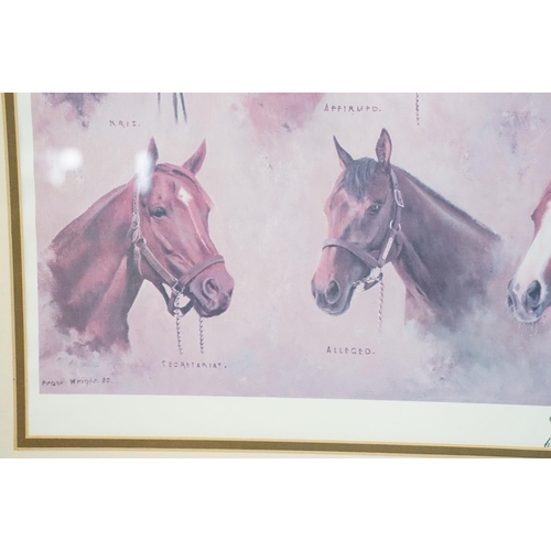 573 - Three limited edition equestrian related signed limited edition prints of horses to include 'Classic... 