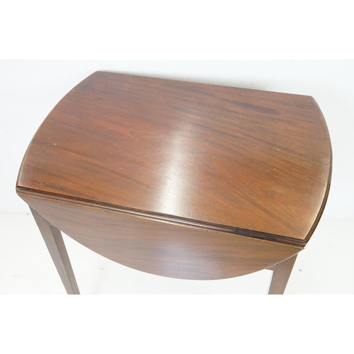 653 - 19th century Mahogany Drop Flap Table of small proportions with single drawer to end, 74cm high x 76... 