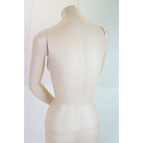 659 - Shop Display Female Mannequin held on a circular metal base, 161cm high