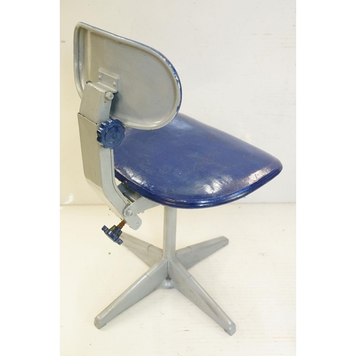 660A - Mid century Evertaut Industrial Metal Chair, 44cm wide